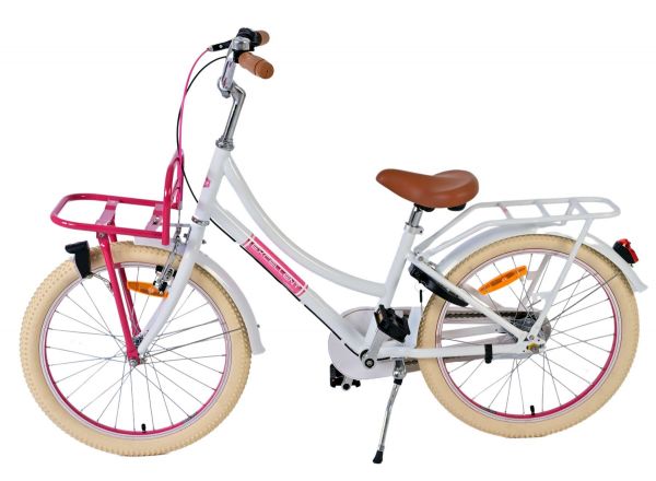 Volare Excellent Kinderfiets - Meisjes - 20 inch - Wit - 3 versnellingen