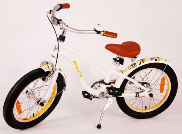 Volare Miracle Cruiser Kinderfiets - Meisjes - 16 inch - Wit - Prime Collection