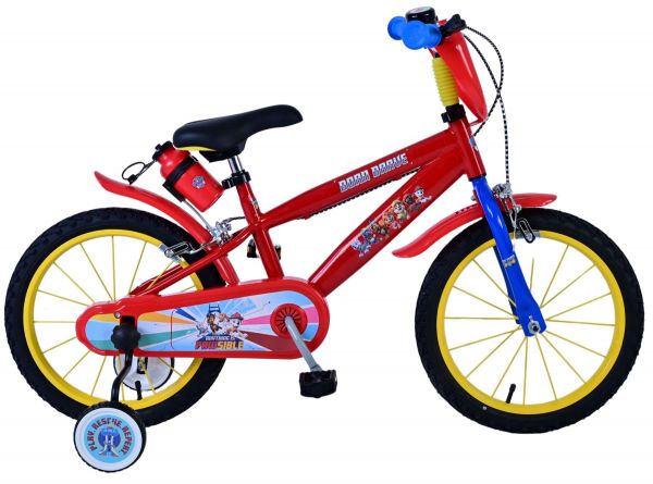 Paw Patrol Kinderfiets - Jongens - 16 inch - Rood - Twee handremmen