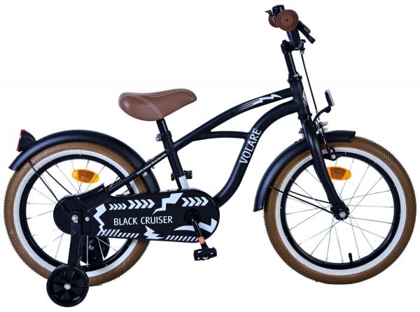 Volare Black Cruiser Kinderfiets - Jongens - 16 inch - Zwart