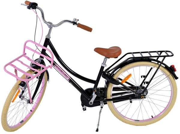 Volare Excellent Kinderfiets - Meisjes - 24 inch - Zwart - 3 Versnellingen