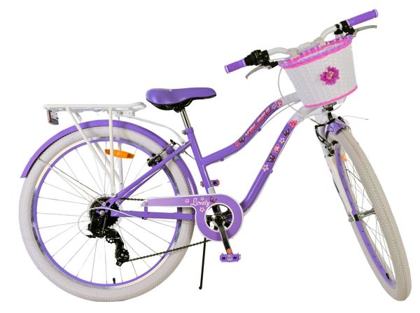 Volare Lovely Kinderfiets - Meisjes - 26 inch - Paars - 7 speed