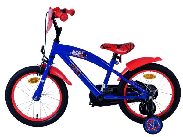 Sonic Prime Kinderfiets - Jongens - 16 inch - Blauw Rood