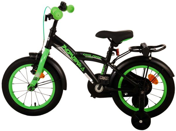 Volare Thombike Kinderfiets - Jongens - 14 inch - Zwart Groen