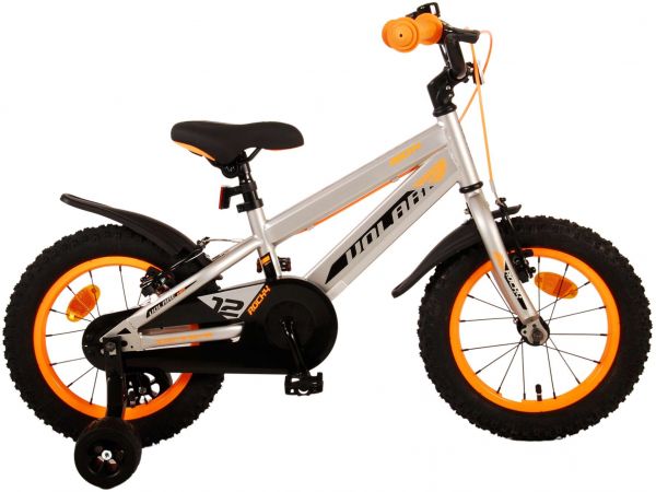 Volare Rocky Kinderfiets - Jongens - 14 inch - Grijs - Twee handremmen