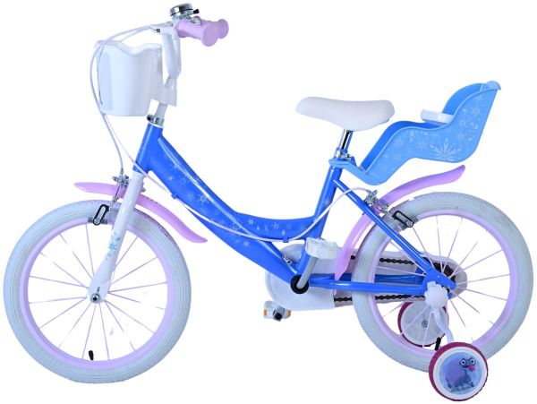 Frozen Kinderfiets - Meisjes - 16 inch - Blauw - Twee handremmen