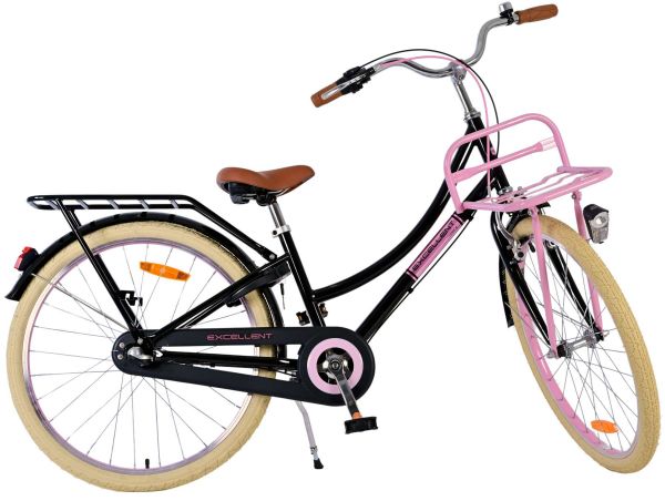 Volare Excellent Kinderfiets - Meisjes - 24 inch - Zwart - 3 Versnellingen