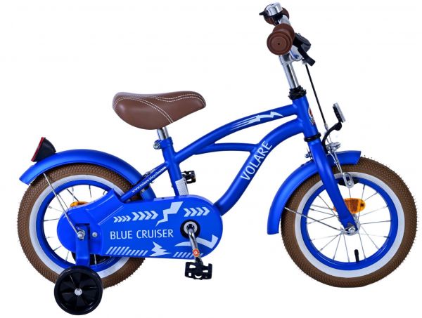 Volare Blue Cruiser Kinderfiets - Jongens - 12 inch - Blauw - 95% afgemonteerd