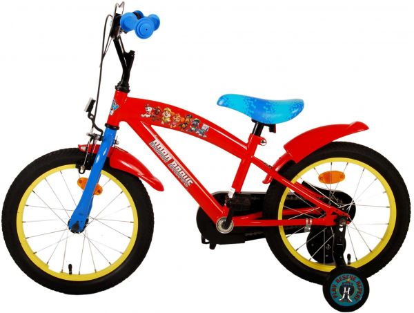 Paw Patrol Kinderfiets - Jongens - 16 inch - Rood Blauw