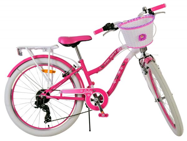 Volare Lovely Kinderfiets - Meisjes - 24 inch - Roze - 7 Versnellingen