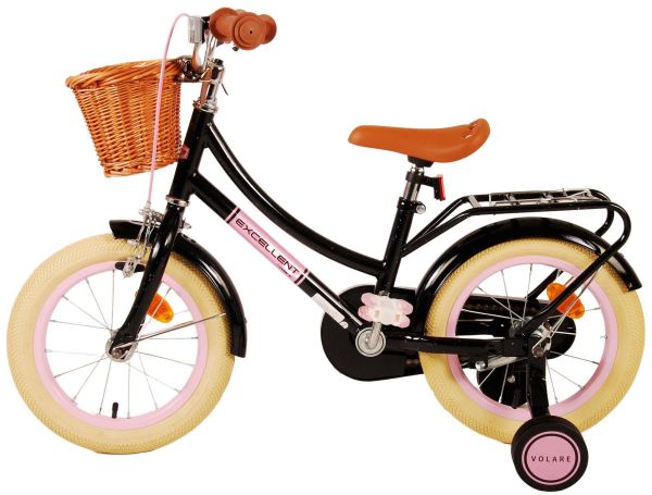 Volare Excellent Kinderfiets - Meisjes - 14 inch - Zwart