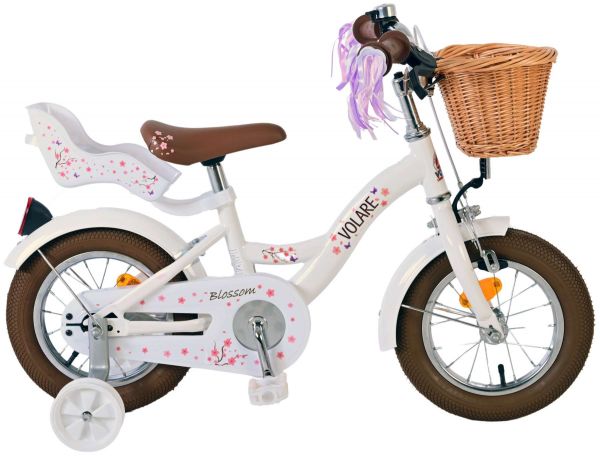 Volare Blossom Kinderfiets - Meisjes - 12 inch - Wit