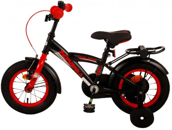 Volare Thombike Kinderfiets - Jongens - 12 inch - Zwart Rood