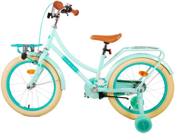 Volare Excellent Kinderfiets - Meisjes - 18 inch - Groen - 95% afgemonteerd