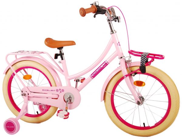 Volare Excellent Kinderfiets - Meisjes -18 inch - Roze - 95% afgemonteerd