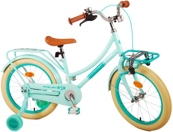 Volare Excellent Kinderfiets - Meisjes - 18 inch - Groen - 95% afgemonteerd