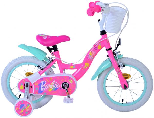 Barbie Kinderfiets - Meisjes - 14 inch - Roze - Twee handremmen