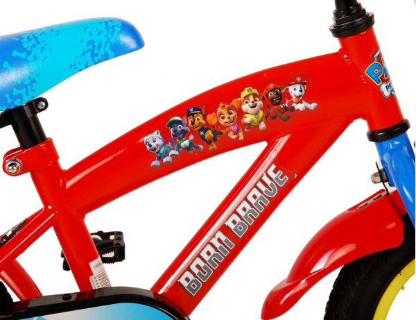 Paw Patrol Kinderfiets - Jongens - 12 inch - Rood/Blauw