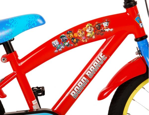 Paw Patrol Kinderfiets - Jongens - 16 inch - Rood Blauw