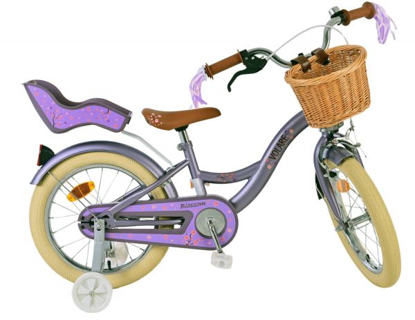 Volare Blossom Kinderfiets - Meisjes - 16 inch - Paars