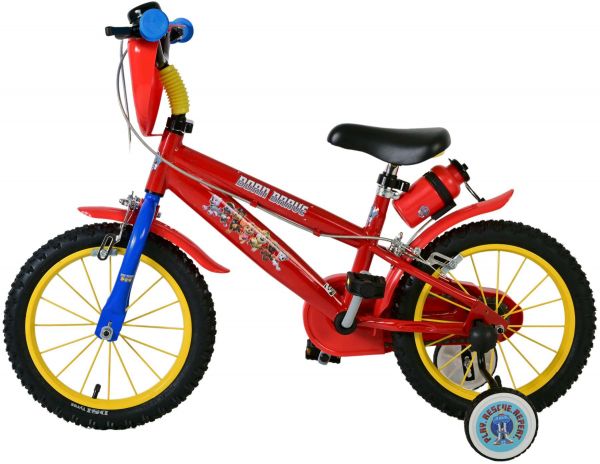 Paw Patrol Kinderfiets - Jongens - 14 inch - Rood - Twee handremmen