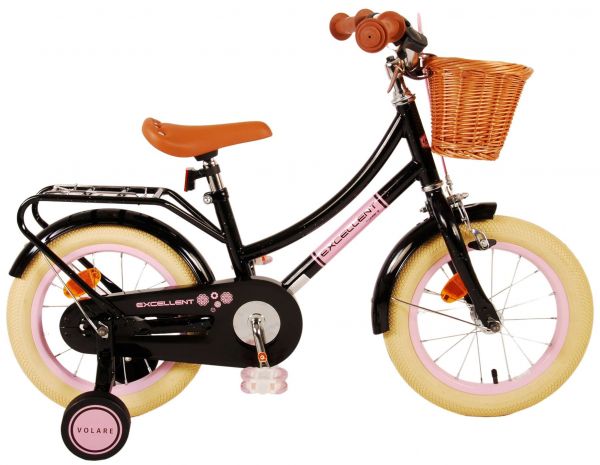 Volare Excellent Kinderfiets - Meisjes - 14 inch - Zwart