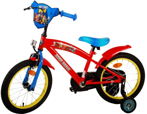 Paw Patrol Kinderfiets - Jongens - 16 inch - Rood Blauw