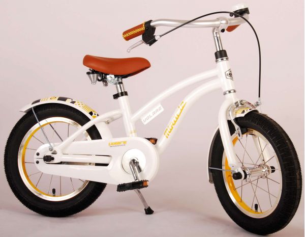 Volare Miracle Kinderfiets - Meisjes - 14 inch - Wit - Prime Collection