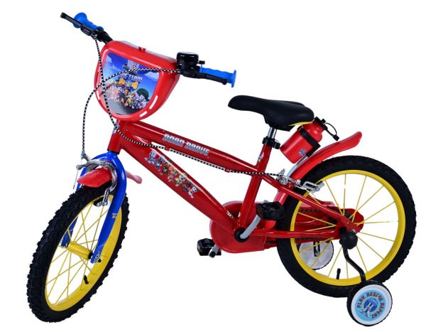 Paw Patrol Kinderfiets - Jongens - 16 inch - Rood - Twee handremmen