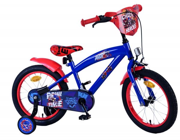 Sonic Prime Kinderfiets - Jongens - 16 inch - Blauw Rood