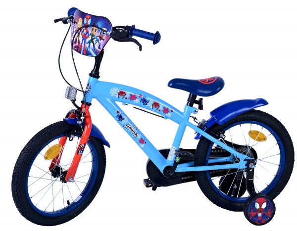 Spidey Kinderfiets - Jongens - 16 inch - Blauw - Twee handremmen