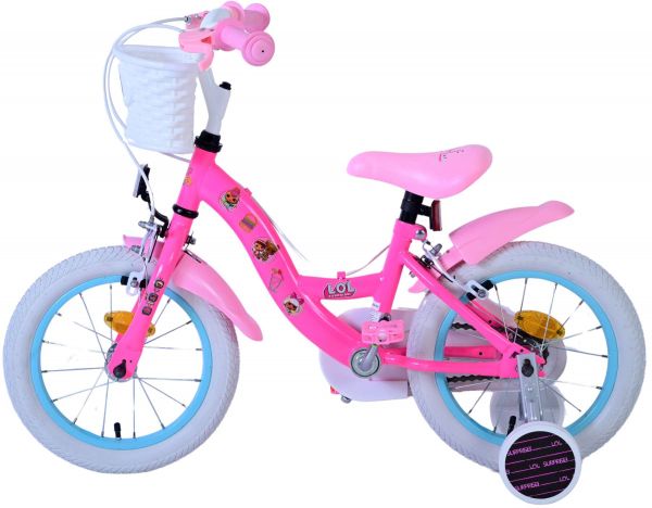 LOL Surprise Kinderfiets - Meisjes - 14 inch - Roze - Twee handremmen