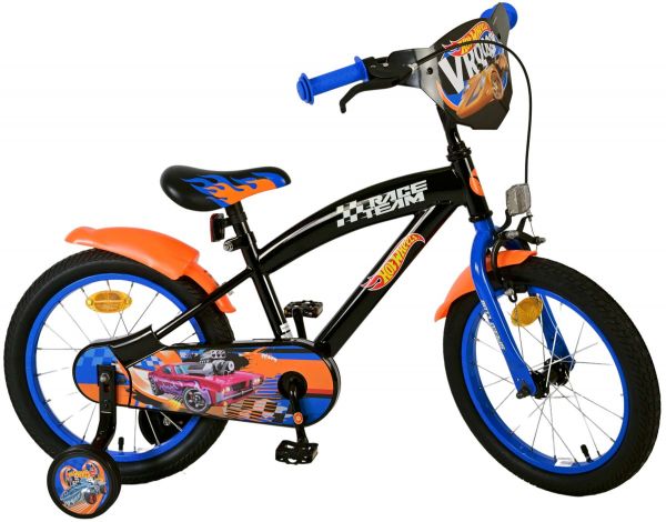 Hot Wheels Kinderfiets - Jongens - 16 inch - Zwart Oranje Blauw