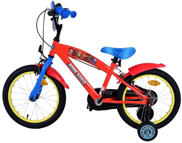 Paw Patrol Kinderfiets - Jongens - 16 inch - Rood - Twee handremmen