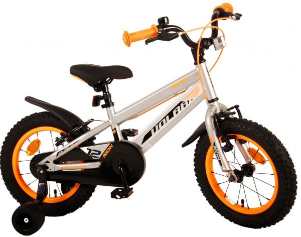 Volare Rocky Kinderfiets - Jongens - 14 inch - Grijs - Twee handremmen