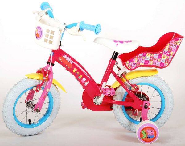 Peppa Pig Kinderfiets - Meisjes - 12 inch - Roze - Twee handremmen