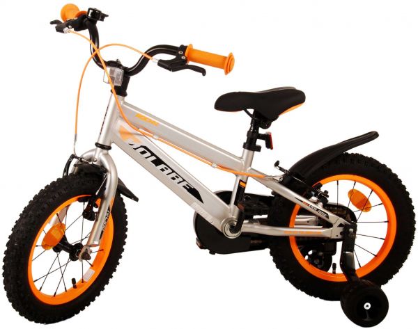 Volare Rocky Kinderfiets - Jongens - 14 inch - Grijs - Twee handremmen