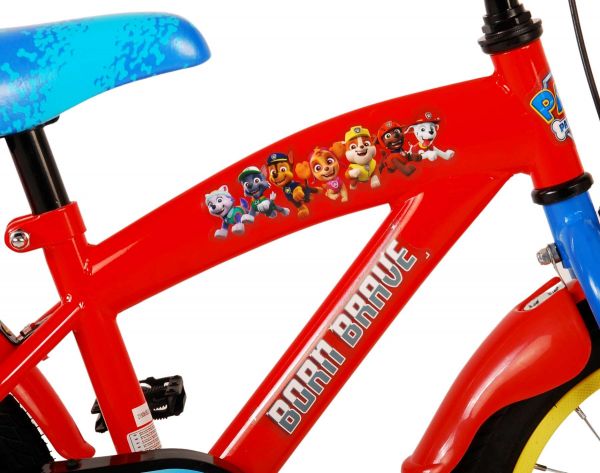 Paw Patrol Kinderfiets - Jongens - 14 inch - Rood/Blauw