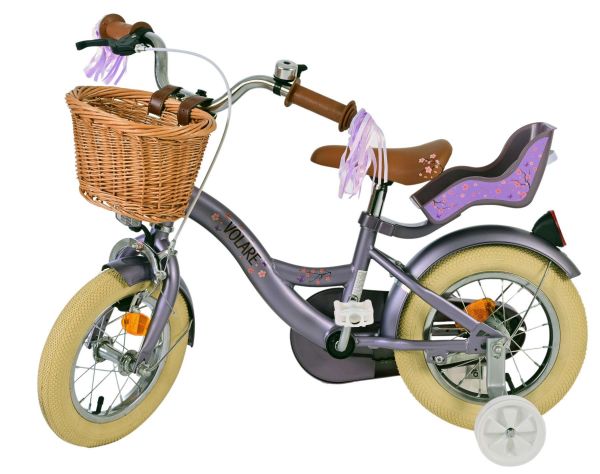 Volare Blossom Kinderfiets - Meisjes - 12 inch - Paars