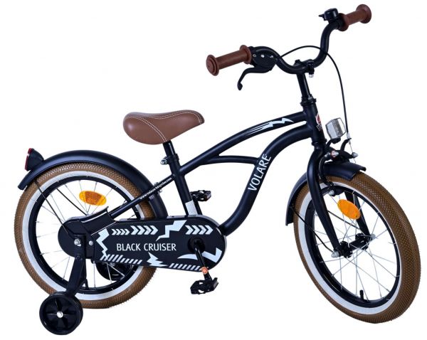 Volare Black Cruiser Kinderfiets - Jongens - 16 inch - Zwart