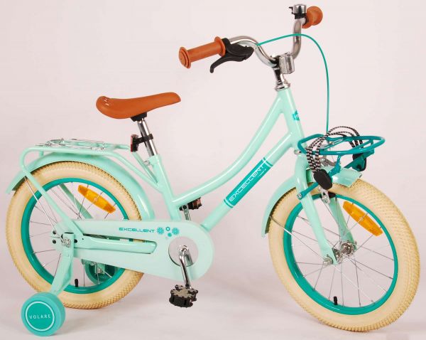 Volare Excellent Kinderfiets - Meisjes - 16 inch - Groen - 95% afgemonteerd