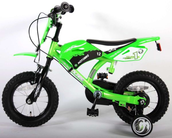 Volare Motorbike Kinderfiets - Jongens - 12 inch - Groen - Twee handremmen