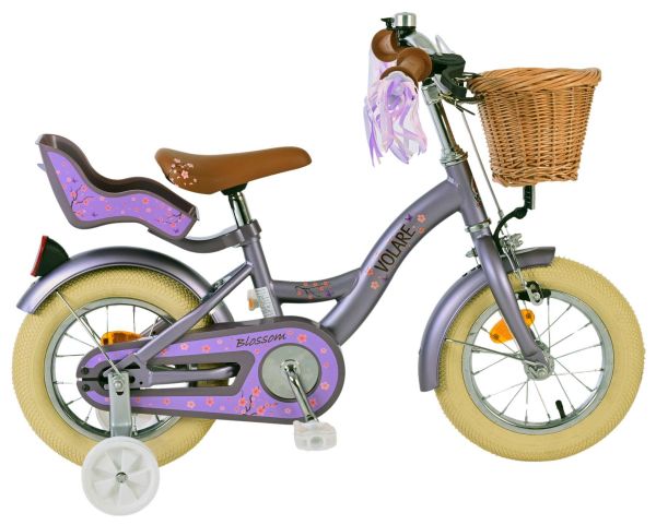 Volare Blossom Kinderfiets - Meisjes - 12 inch - Paars