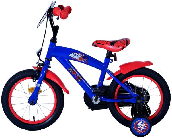 Sonic Prime Kinderfiets - Jongens - 14 inch - Blauw Rood