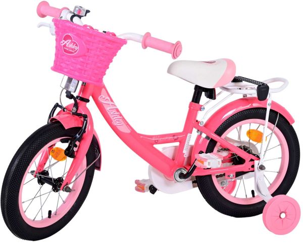 Volare Ashley Kinderfiets - Meisjes - 14 inch - Roze/Rood