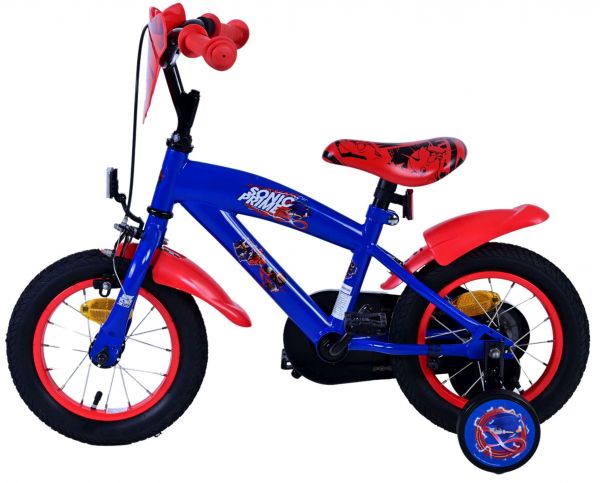 Sonic Prime Kinderfiets - Jongens - 12 inch - Blauw Rood