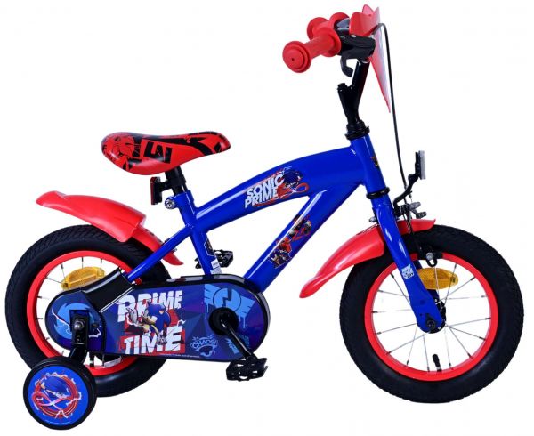 Sonic Prime Kinderfiets - Jongens - 12 inch - Blauw Rood