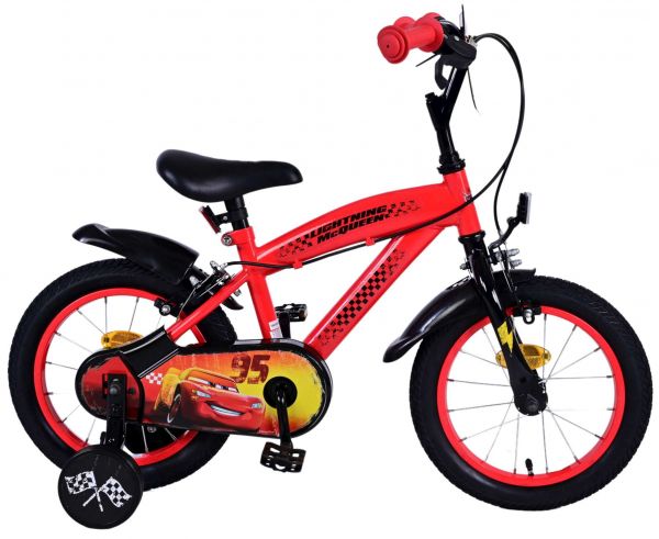 Disney Cars Kinderfiets - Jongens - 14 inch - Rood - Twee handremmen