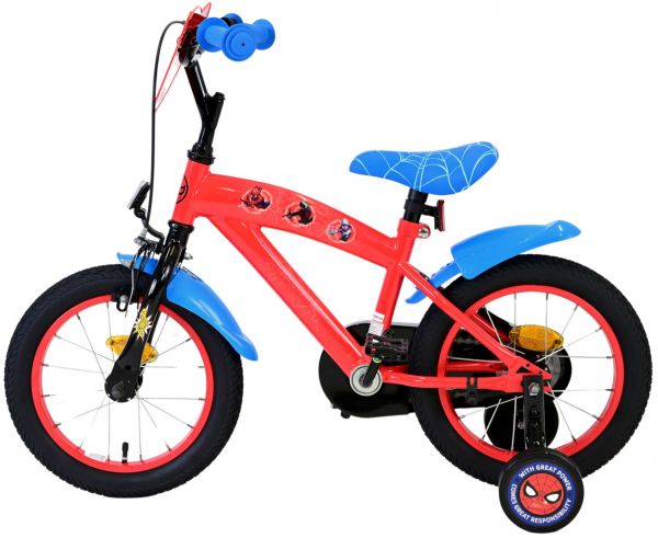 Marvel Spider-Man Kinderfiets - Jongens - 14 inch - Rood/Blauw