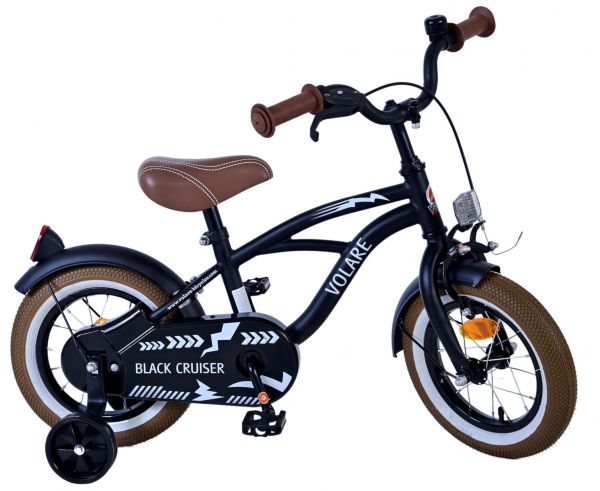 Volare Black Cruiser Kinderfiets - Jongens - 12 inch - Zwart